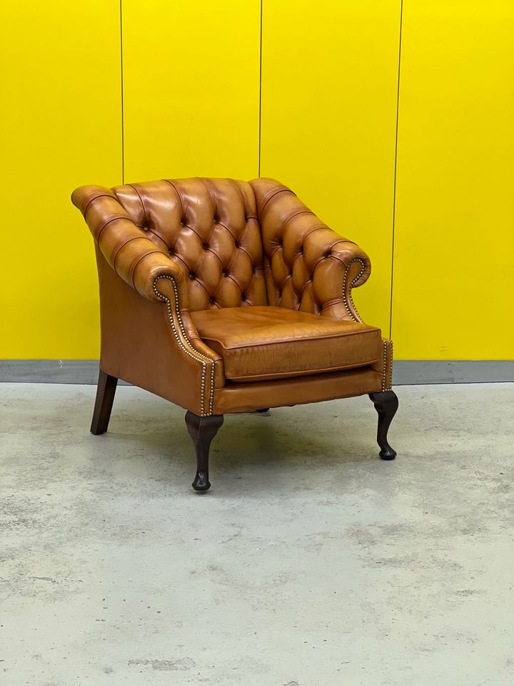 Original Englische Chesterfield Sessel. RETRO-ANTIK in Ratingen