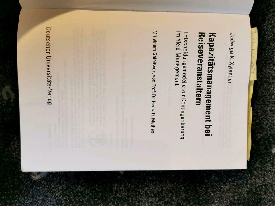 Buch, Fachbuch, Kapazitätsmanagement bei Reiseveranstaltern: in Göttingen