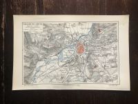 Um 1910: alter Stadtplan Umgebung von Metz Landkarte Bayern - Feldafing Vorschau