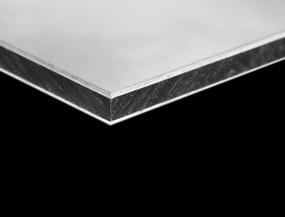 Aluverbundplatte 3mm weiß Dibondplatte Werbetafel 3050x1550x3mm in Winnweiler