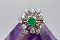 Sternenhimmel Smaragd Brillant-Ring Diamond 0,50ct. 585.Weissgold Essen-West - Frohnhausen Vorschau