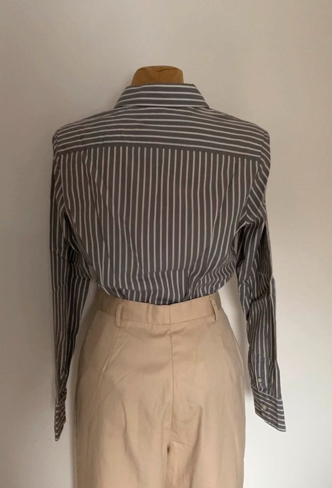 Tommy Hilfiger Bluse m l 38 40 old money style grau Weiss in Pforzheim