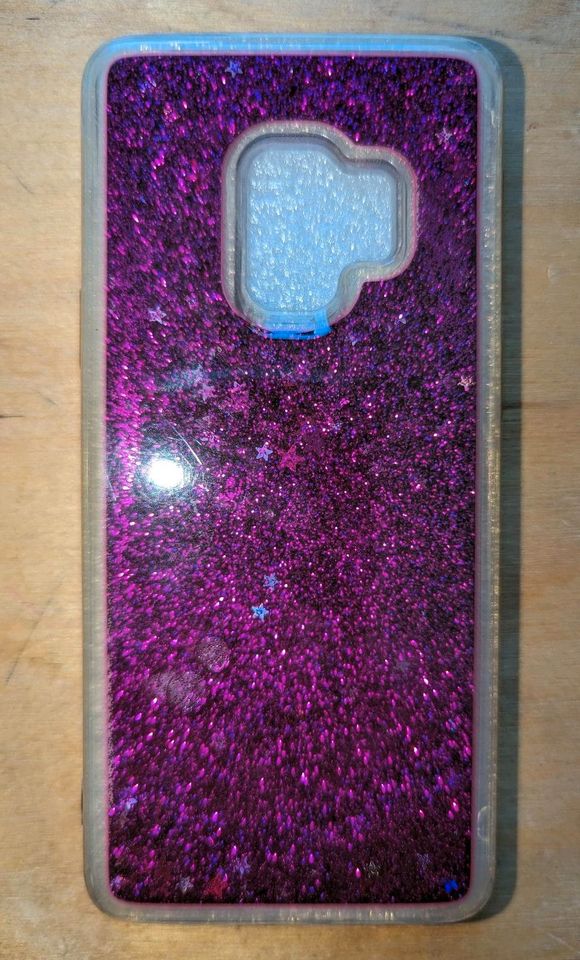 Samsung S 9 Hülle mit Glitzer Sterne Liquid in Ottobrunn