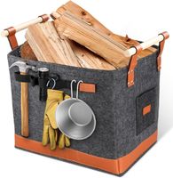 Holzkorb aus Filz für Kaminholz 50 L, Filztasche grau [NEUWARE] Nordrhein-Westfalen - Leverkusen Vorschau