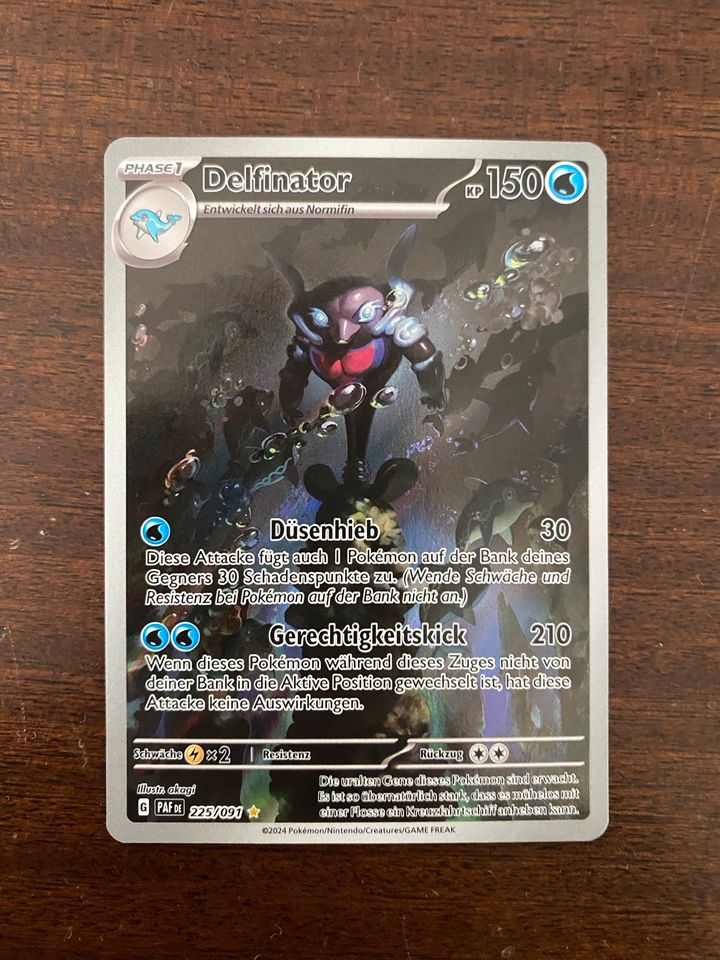 Delfinator Paldean Fates Pokémon Karte holo rare in Geseke