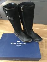 Tom Tailor Lederstiefel Gr. 38 schwarz - sehr gut erhalten Bayern - Stadtbergen Vorschau
