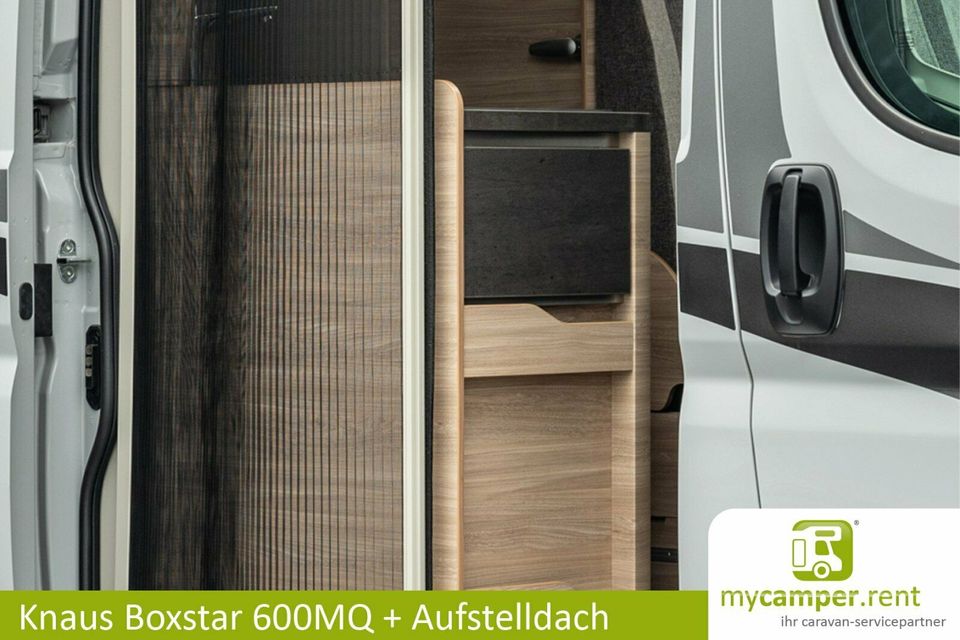 2024 Deluxe Familien Kastenwagen mit Aufstelldach mieten - Weinsberg CaraBus 600MQ Automatik Solar Autark 150L Kühlschrank mit AHK Anhängerkupplung Fahrradträger in Kerken