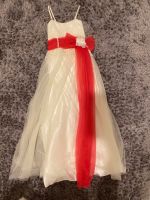 Feierkleid Abendkleid festliches Kleid weiß rot Nordrhein-Westfalen - Borgholzhausen Vorschau