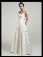Brautkleid aus hochwertiger Mikado Seide ivory/Elfenbein-Farbe München - Sendling-Westpark Vorschau