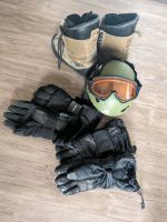 Snowboard-Set bestehend aus Boots, Helm und Handschuhe Bayern - Triefenstein Vorschau