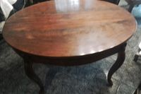 Vintage Tisch um 1900 mit Verzierungen Oval 125 cm mal 95 cm Niedersachsen - Wildeshausen Vorschau