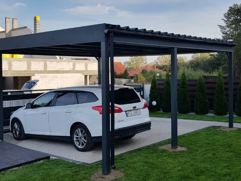 Carport 4+2 Garage 3x6m Fertiggarage Stahlhalle Montage auf Maß in Görlitz