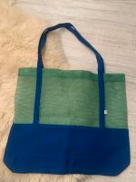 Urban Outfitters Netz Tasche Henkel Stoff Einkauf grün blau Essen - Steele Vorschau