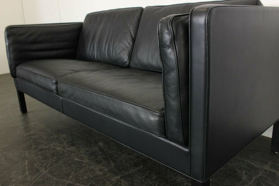 ◣Borge Mogensen Fredericia Leder sofa design couch Børge in Höchst im Odenwald