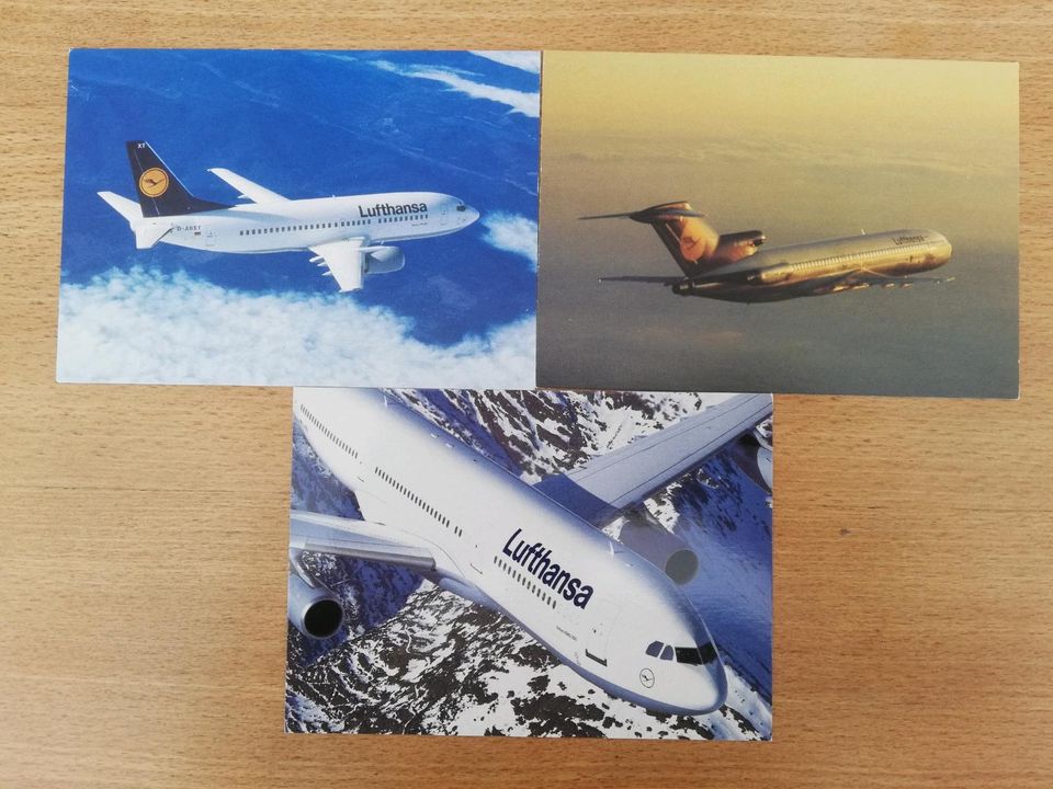 3 Postkarten Lufthansa in Hamburg