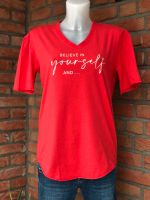 Rotes Statement t-Shirt Gr.36 Niedersachsen - Salzbergen Vorschau