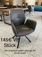 Stuhl Drehbar in Lederoptik dunkel grau Bayern - Weitramsdorf Vorschau