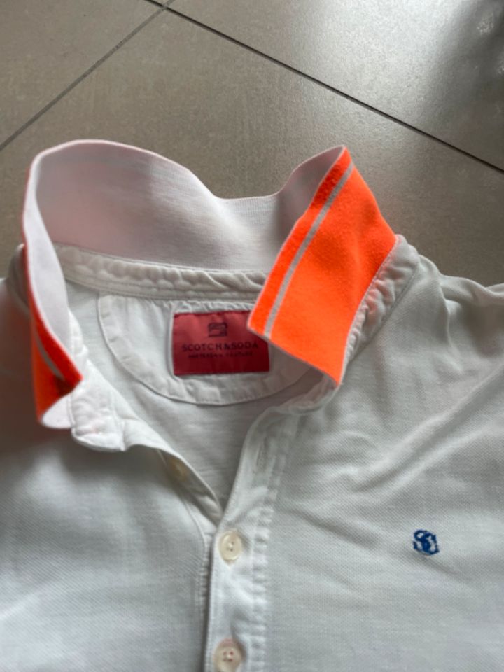 Polo Shirt Scotch & Soda weiß Gr.L neuwertig! in Gründau