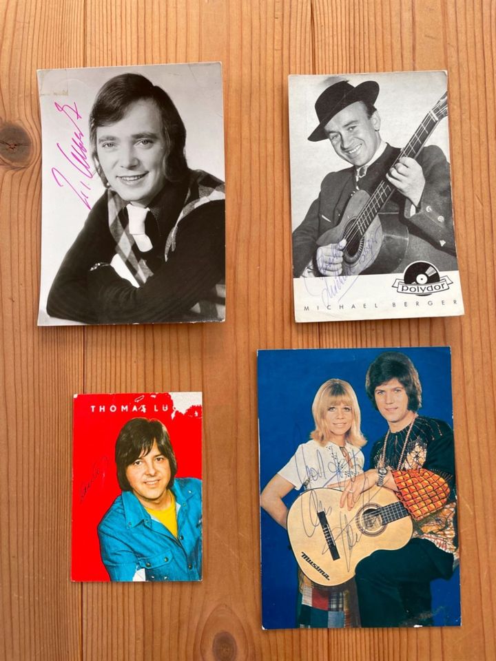 Autogrammkartensammlung, Vintage Schauspieler, Musiker in Obernkirchen