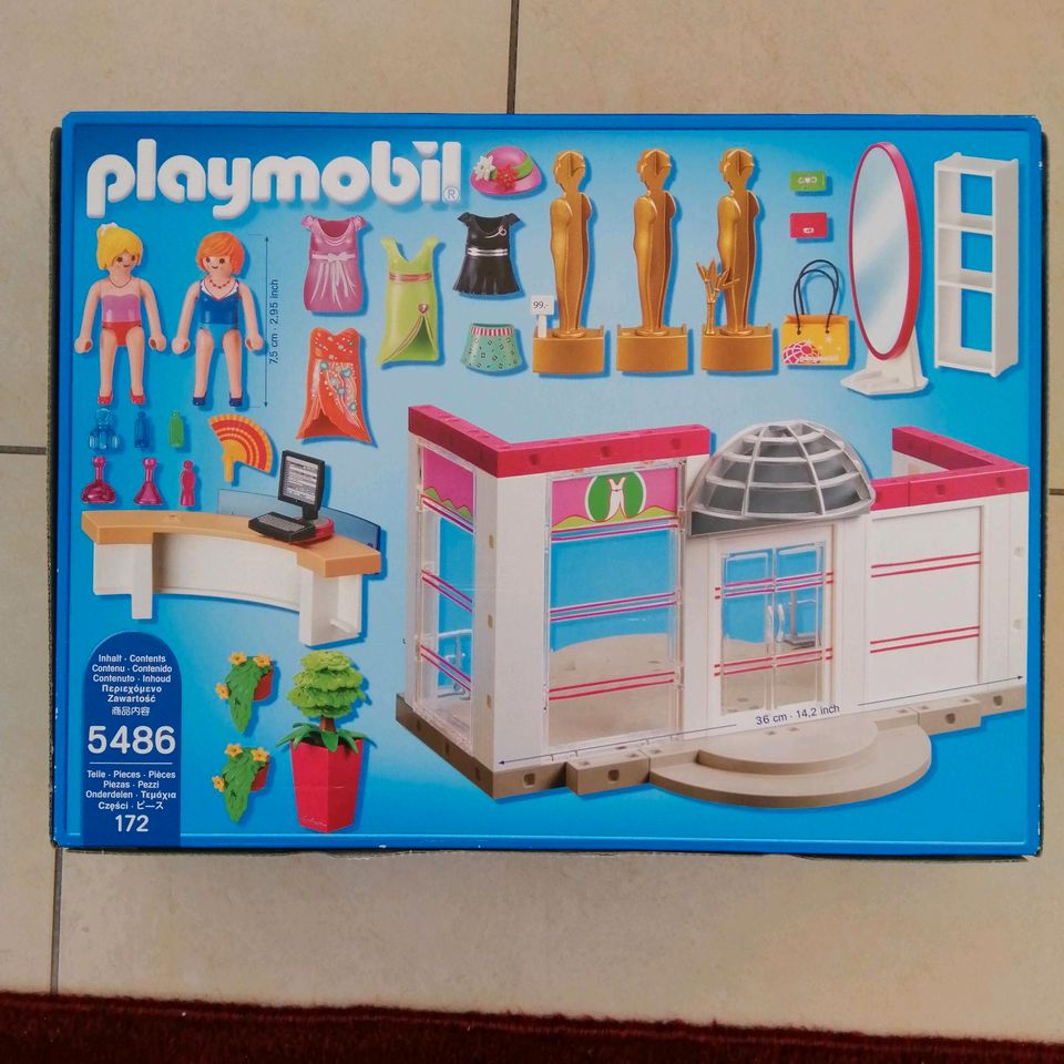 Playmobil 5486 Modehaus Modeladen Modeboutique Einkaufsladen in Rosendahl