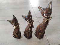 Deko-Katzen aus Holz, sehr leicht Nordrhein-Westfalen - Neuss Vorschau