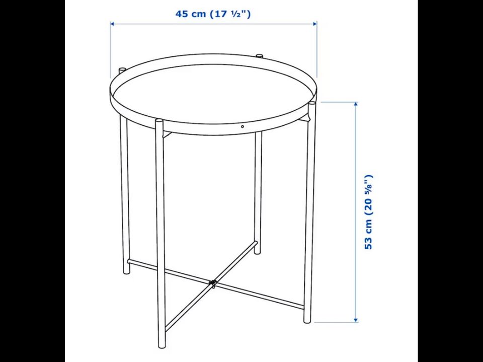 Tabletttisch - IKEA (GLADOM) - gebraucht in Freiburg im Breisgau