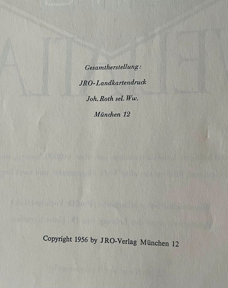 Großer JRO Weltatlas 1956 in Kirchdorf a.d.Amper