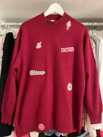 Kaschmir Cashmere Pullover Peter Hahn Turtleneck rot L 40 Patches Düsseldorf - Mörsenbroich Vorschau