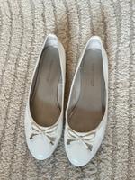 Ballerina Lack weiss mit Schleifchen Schleife Marco Tozzi creme Bayern - Velden Vorschau