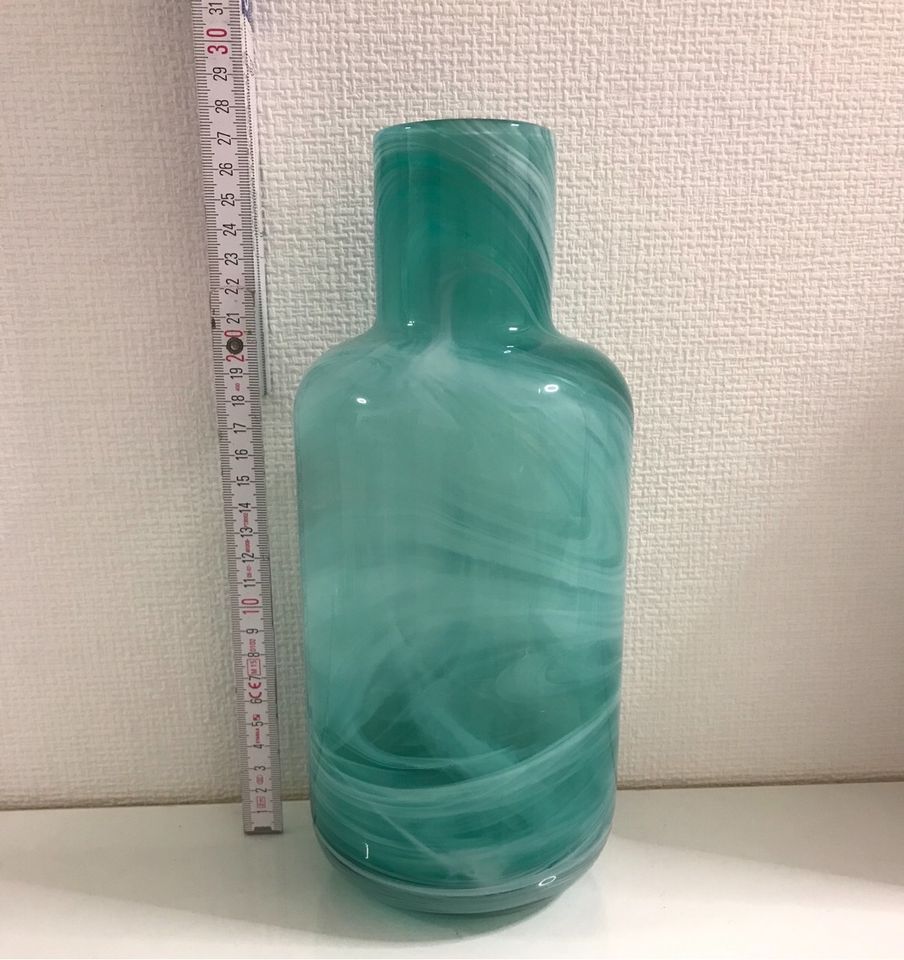 Vase Glas Türkis in Nümbrecht