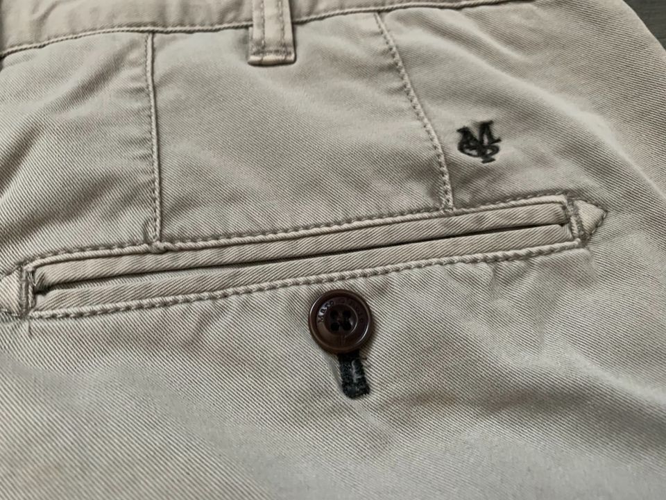 Marc O‘Polo Herren Chino Hose Gr 50 Shaped Fit Creme in Edewecht