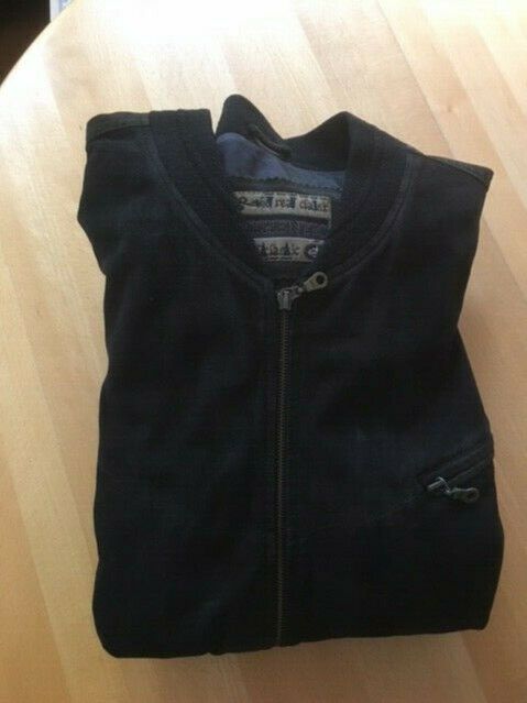 Velourlederjacke Lederjacke Velour blau/scharz 54 / XL in Berlin