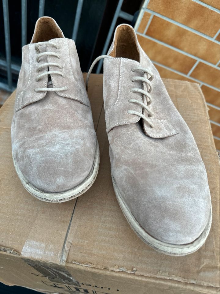 Crispiniano Herren Business Schuhe beige Gr. 44 in Offenbach