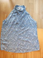 ESPRIT Bluse Top Shirt Oberteil Gr. 34 süß hellblau weiß Blumen Neuhausen-Nymphenburg - Neuhausen Vorschau