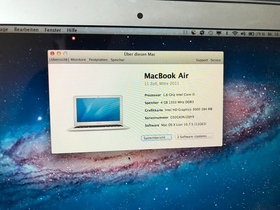 MacBook Air 11“ 256 GB SSD 4 GB Speicher gut erhalten mit Zubehö in Dortmund