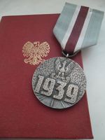 Polen Medaille Für die Teilnahme amVerteidigungskrieg mit Urkunde Hessen - Rödermark Vorschau