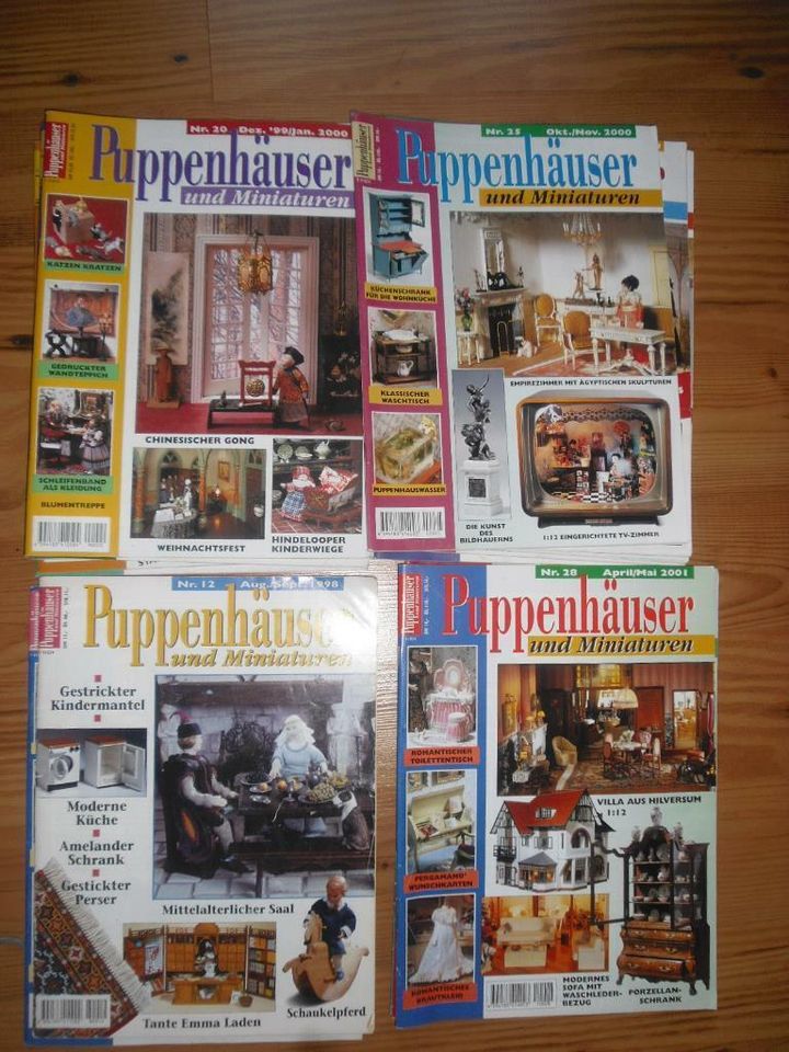 Zeitschrift Puppenhäuser und Miniaturen - Jg. 1998-2001 in Groß-Gerau