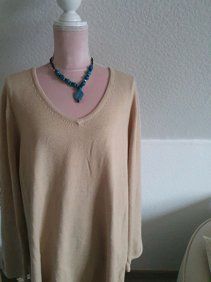 ❤H&M❤beiger Pullover/Pulli/Oberteil Gr.XXXL/Gr.50 in Mainleus