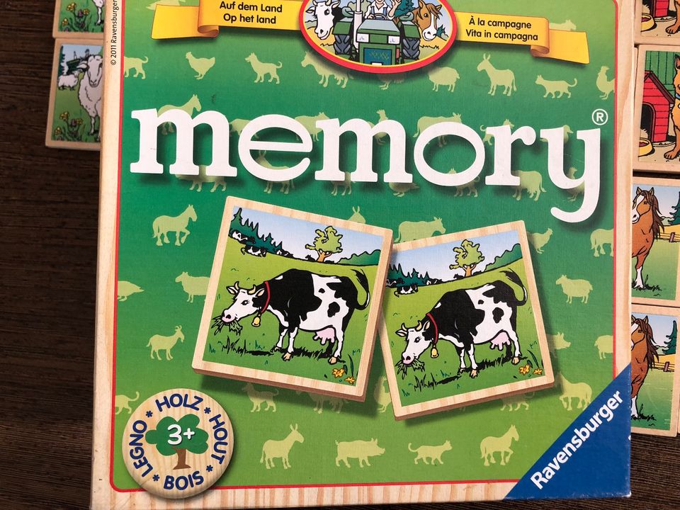 memory, Auf dem Land, Holz, Ravensburger, 24 teilig, 3 + in Potsdam