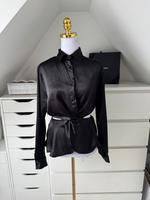 Zara Satin Shirt Bluse langarm Größe M schwarz Nordrhein-Westfalen - Altena Vorschau