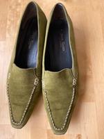 Mokassins / Slipper Paul Green, grün Gr. 40, Veloursleder Östliche Vorstadt - Fesenfeld Vorschau