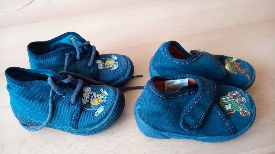 Babyschuhe, Hausschuhe Gr. 19 und Gr. 20, Jungen, Klett, Superfit in Königsbach-Stein 