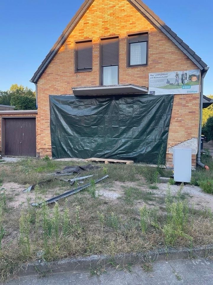 Balkon abschneiden Vordach trennen Abbruch in Dorsten