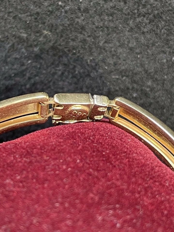 GOLD ARMBAND 14k 585 20,2cm L 0,71cm B 12,42g GG WG AU in Berlin