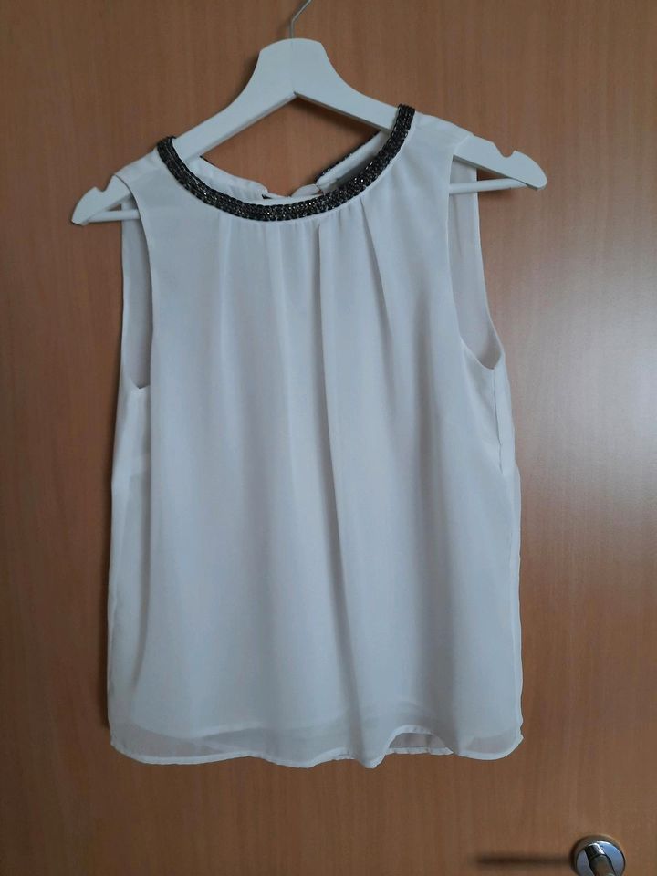 Vero Moda Damen Bluse Tunika Top Gr. XS cremeweiß in Ortenberg