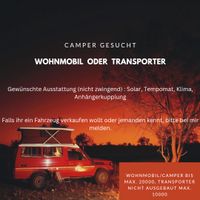 Camper, Wohnmobil gesucht München - Trudering-Riem Vorschau