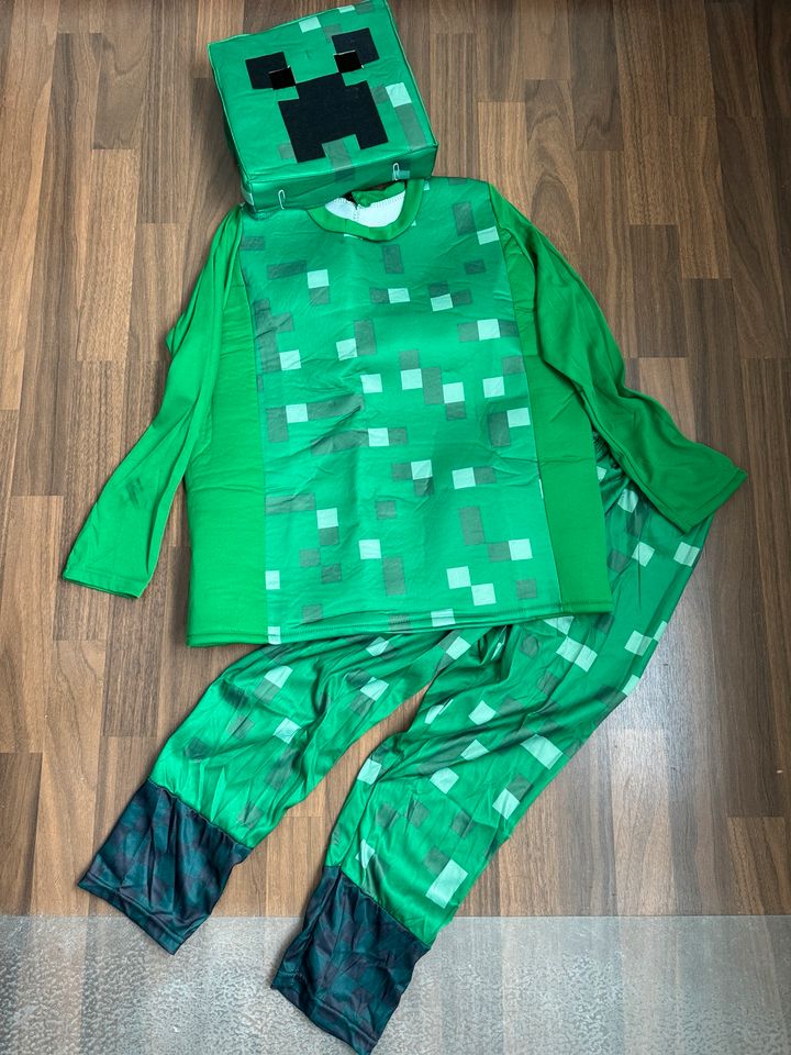 Minecraft Creeper Kostüm Gr.152 Halloween Karneval in Herne