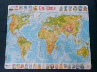 NEU Rahmenpuzzle Erde Puzzle Welt Atlas Länder Weltkarte Larsen West - Zeilsheim Vorschau