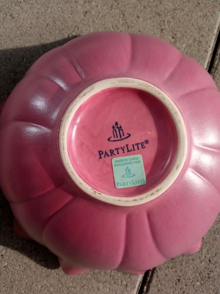 Partylite Kerzenschale in Blütenform Rosa in Friedrichshafen