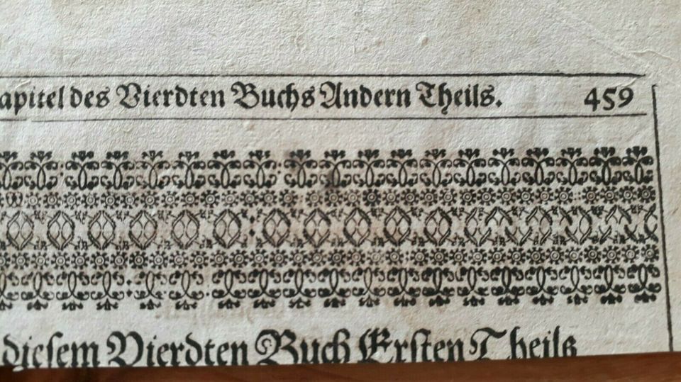 3 Holzschnitte Fragmente Ornamente 17.Jh. Gottfried Merian Bibel in Großostheim